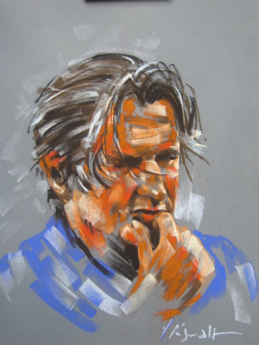 Painting titled "Portrait Olivier De…" by Yannick Sigwalt, Original Artwork, Pastel