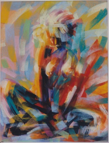Peinture intitulée "Rêverie" par Yannick Sigwalt, Œuvre d'art originale, Pastel