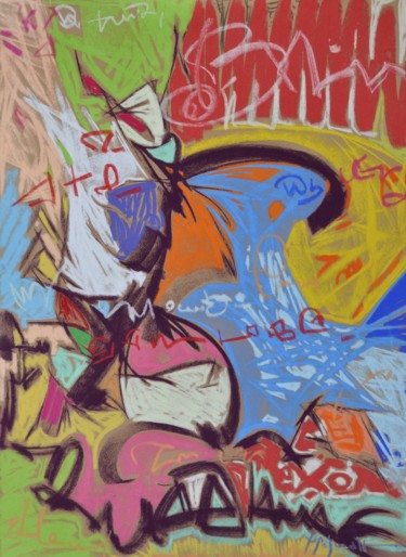 Peinture intitulée "Cochise" par Yannick Sigwalt, Œuvre d'art originale, Pastel
