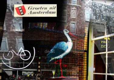 Digital Arts titled "AMSTERDAM" by Silva Nironi, Original Artwork, Digital Collage