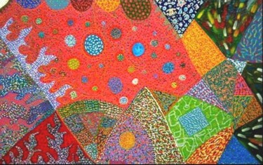 Malerei mit dem Titel "Efeitos coloridos" von Silva Patty, Original-Kunstwerk