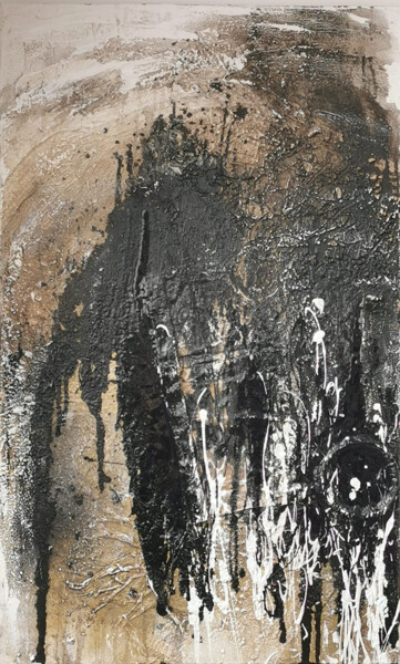 Pittura intitolato "Black & White 2" da Silvia Schuessler, Opera d'arte originale, Acrilico