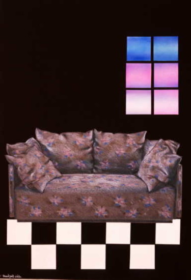 Pittura intitolato "divano a due posti" da Silvia Benfenati, Opera d'arte originale