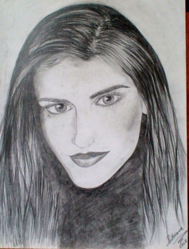 Drawing titled "Modelo" by Silviane Moon, Original Artwork