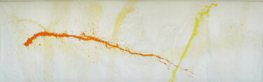 Painting titled "Orange Yellow Cream" by Simon Findlay, Original Artwork, Acrylic