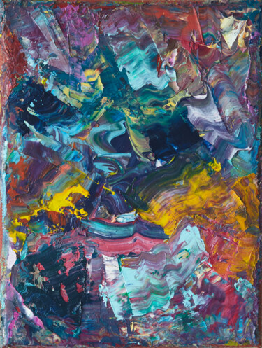 Malerei mit dem Titel "Colourscape 20" von Simon Findlay, Original-Kunstwerk, Öl