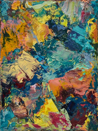 Malerei mit dem Titel "Colourscape 32" von Simon Findlay, Original-Kunstwerk, Öl