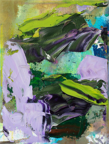 Schilderij getiteld "Wisteria Vine 1" door Simon Findlay, Origineel Kunstwerk, Olie