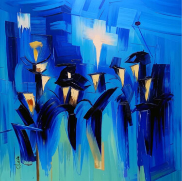 Fotografia zatytułowany „blue minstrel tript…” autorstwa Simon Levin, Oryginalna praca, Malarstwo cyfrowe