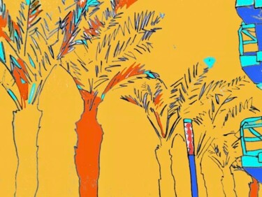 "Palm Trees" başlıklı Resim Simon Taylor tarafından, Orijinal sanat