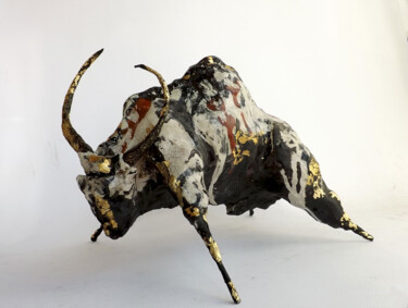 Скульптура под названием "Bull" - Simona Barreca, Подлинное произведение искусства, Керамика