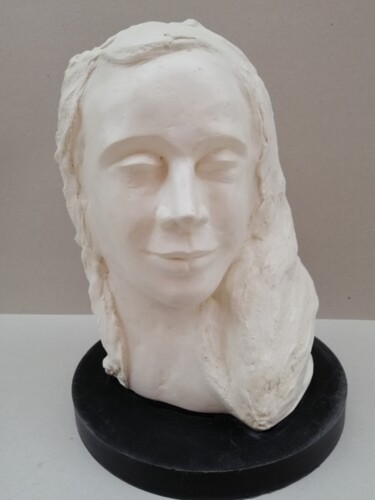 Skulptur mit dem Titel "MADRE" von Simona Rovesti, Original-Kunstwerk, Gips