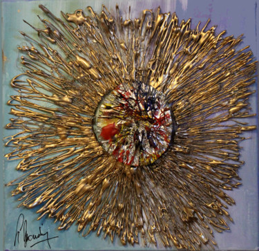 Peinture intitulée "Soleil" par Marc Simondin (SiMondin), Œuvre d'art originale, Acrylique