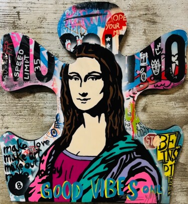 Pintura intitulada "Puzzle Mona" por Simone De Rosa, Obras de arte originais, Acrílico