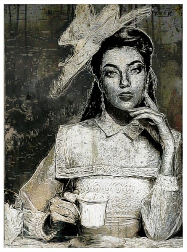 Arte digitale intitolato "COFFY TIME" da Simone Lazzarini, Opera d'arte originale, Pittura digitale