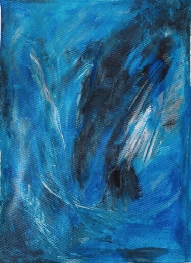 Schilderij getiteld "dauphin" door Simone Savilia-Bessard (silvia), Origineel Kunstwerk, Acryl