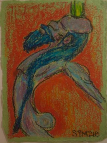 Drawing titled "Acrobat SVG" by Simone, Original Artwork, Pastel