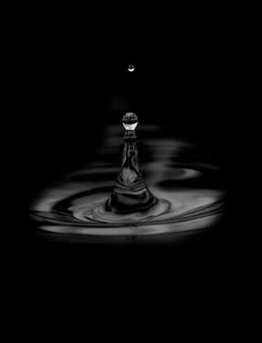 Arts numériques intitulée "La Goutte d'eau" par Maria Iacuzzi (SIMPLE ART), Œuvre d'art originale, Photo montage