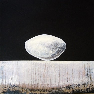 Malarstwo zatytułowany „Pierre de lune” autorstwa Francis Pessin, Oryginalna praca, Olej