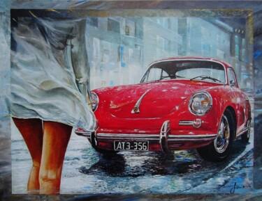 Painting titled "Porsche 356 c" by Sinisa Saratlic, Original Artwork, Acrylic