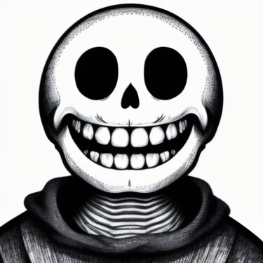 Estampas & grabados titulada "skullpop deluxe ser…" por Skullvers3, Obra de arte original, Impresión digital