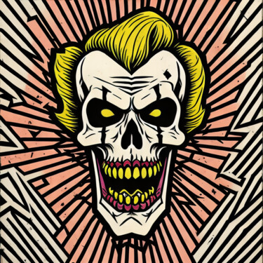 Obrazy i ryciny zatytułowany „skullpop series #016” autorstwa Skullvers3, Oryginalna praca, Cyfrowy wydruk
