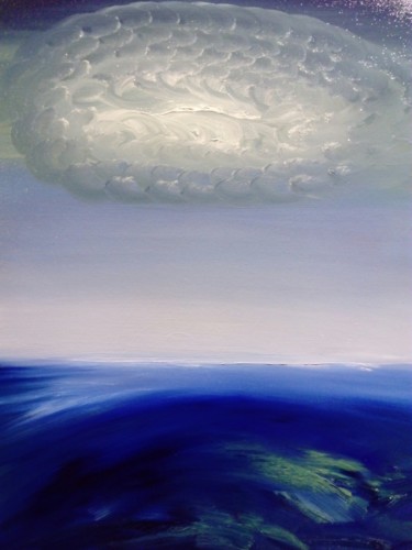 Pittura intitolato "cloud" da Anton White, Opera d'arte originale, Olio