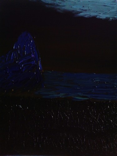 Malarstwo zatytułowany „night mountain” autorstwa Anton White, Oryginalna praca, Olej