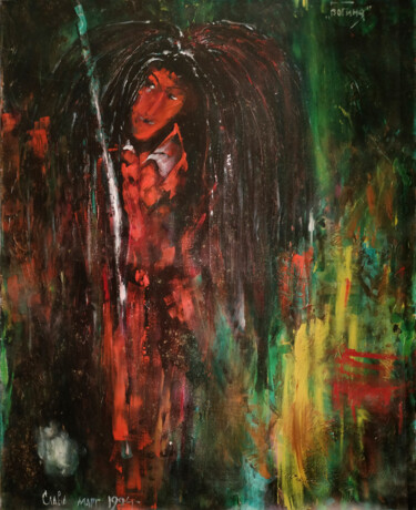 Schilderij getiteld "Goddess of the fore…" door Vyacheslav Kostyuchenko, Origineel Kunstwerk, Olie