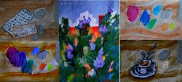 Pittura intitolato "Des que lilas fleur…" da Slobodan Spasojevic (Spaki), Opera d'arte originale, Pastello