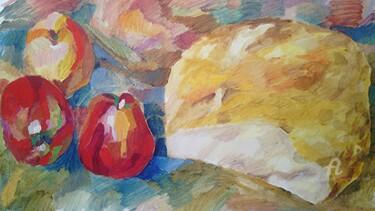 Pintura intitulada "Le  pain  et les po…" por Slobodan Spasojevic (Spaki), Obras de arte originais, Óleo