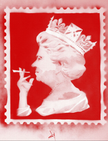 "Spliff Queen (red o…" başlıklı Tablo Sly Art tarafından, Orijinal sanat, Sprey boya