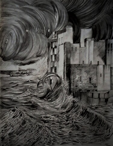 Drawing titled "In my dreams,it's a…" by Benny Smet, Original Artwork, Graphite