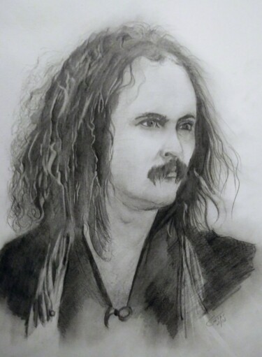 Drawing titled "Almost cut my hair.…" by Benny Smet, Original Artwork, Graphite