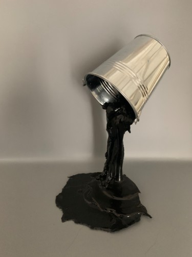 Sculpture titled "Bucket" by Sneak, Original Artwork, Resin