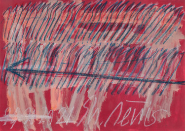 Pintura intitulada "The flaming red col…" por Snezhana Denis, Obras de arte originais, Acrílico