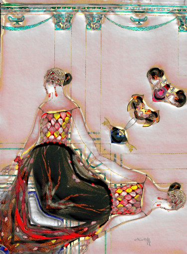 Peinture intitulée "Le défilé de mode. 2" par Sniegourotchka, Œuvre d'art originale, Peinture numérique