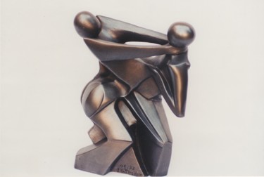 Escultura titulada "La lutte" por Sophie Gaborit, Obra de arte original, Metales