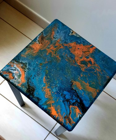 Design titled "Tabouret relooké," by Sobo, Original Artwork, Acrylic