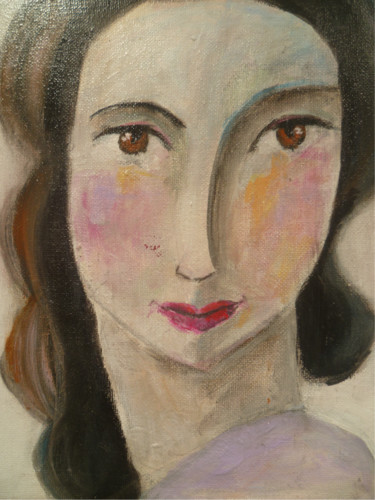 Peinture intitulée "Le regard de Lian" par Soffya, Œuvre d'art originale, Acrylique