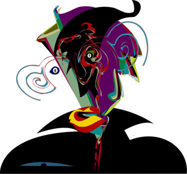 Digital Arts titled "Joker" by Soffya, Original Artwork, Digital Painting