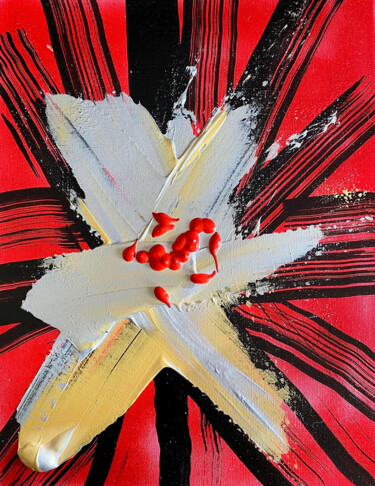 Malerei mit dem Titel "Explosion" von Sofia R, Original-Kunstwerk, Acryl