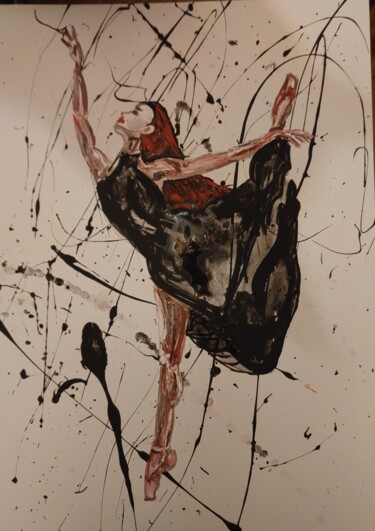Peinture intitulée "Балет 4" par Sofia Ternoutskaia, Œuvre d'art originale, Acrylique