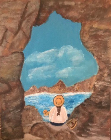 Peinture intitulée "Un coin de paradis" par Soisic, Œuvre d'art originale, Acrylique