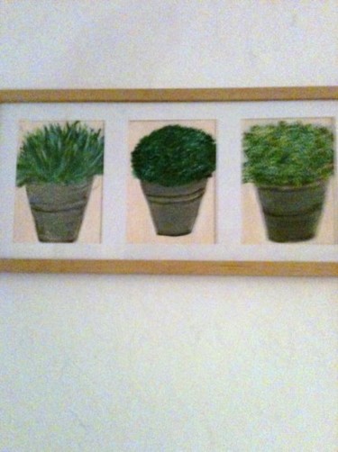 제목이 "plantes vertes"인 미술작품 Soisic로, 원작, 기름