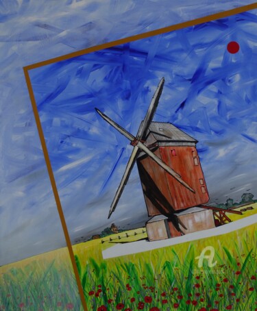 Painting titled "Avec titre sans le…" by Jean Paul Hippolyte Soler, Original Artwork, Oil