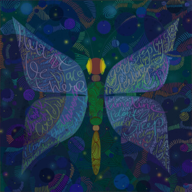 Arte digitale intitolato "Butterfly" da Solomon Tair Sharif (Air-T), Opera d'arte originale, Lavoro digitale 2D