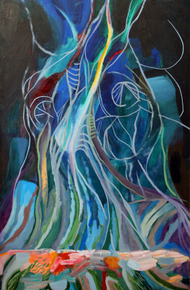 제목이 "Abstract"인 미술작품 Solomon Tair Sharif로, 원작, 기름