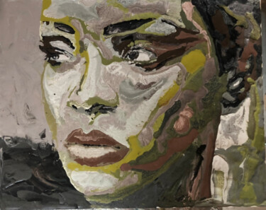 Pittura intitolato "SURVIVE" da Sonia Bellezza, Opera d'arte originale, Gesso Montato su Pannello di legno