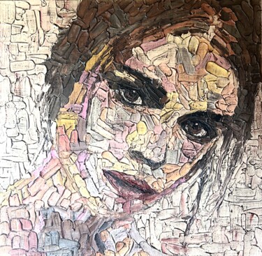 Pintura titulada "COLLAGE OF IDENTITY" por Sonia Bellezza, Obra de arte original, Tiza